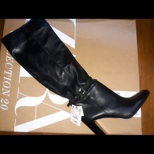 Zara Black Leather Boots